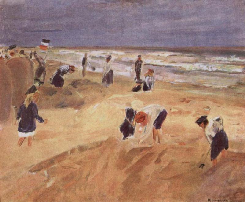 Max Liebermann THe Beach at Nordwijk Spain oil painting art